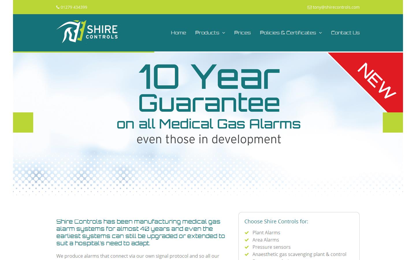 Shire Controls Ltd Website