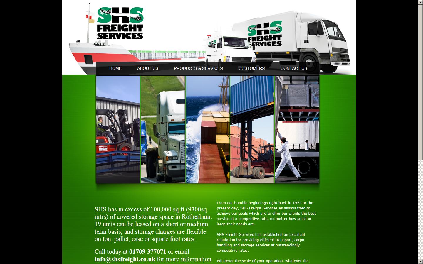 SHS Freight Services Website