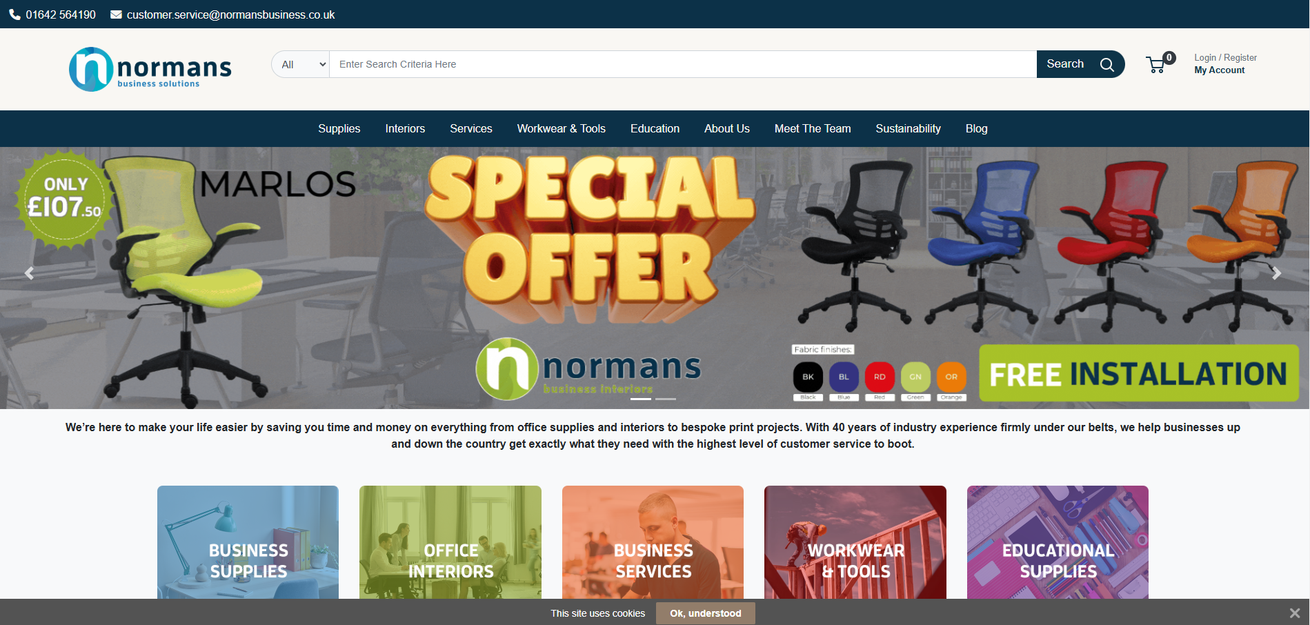 Normans Business Solutions Website