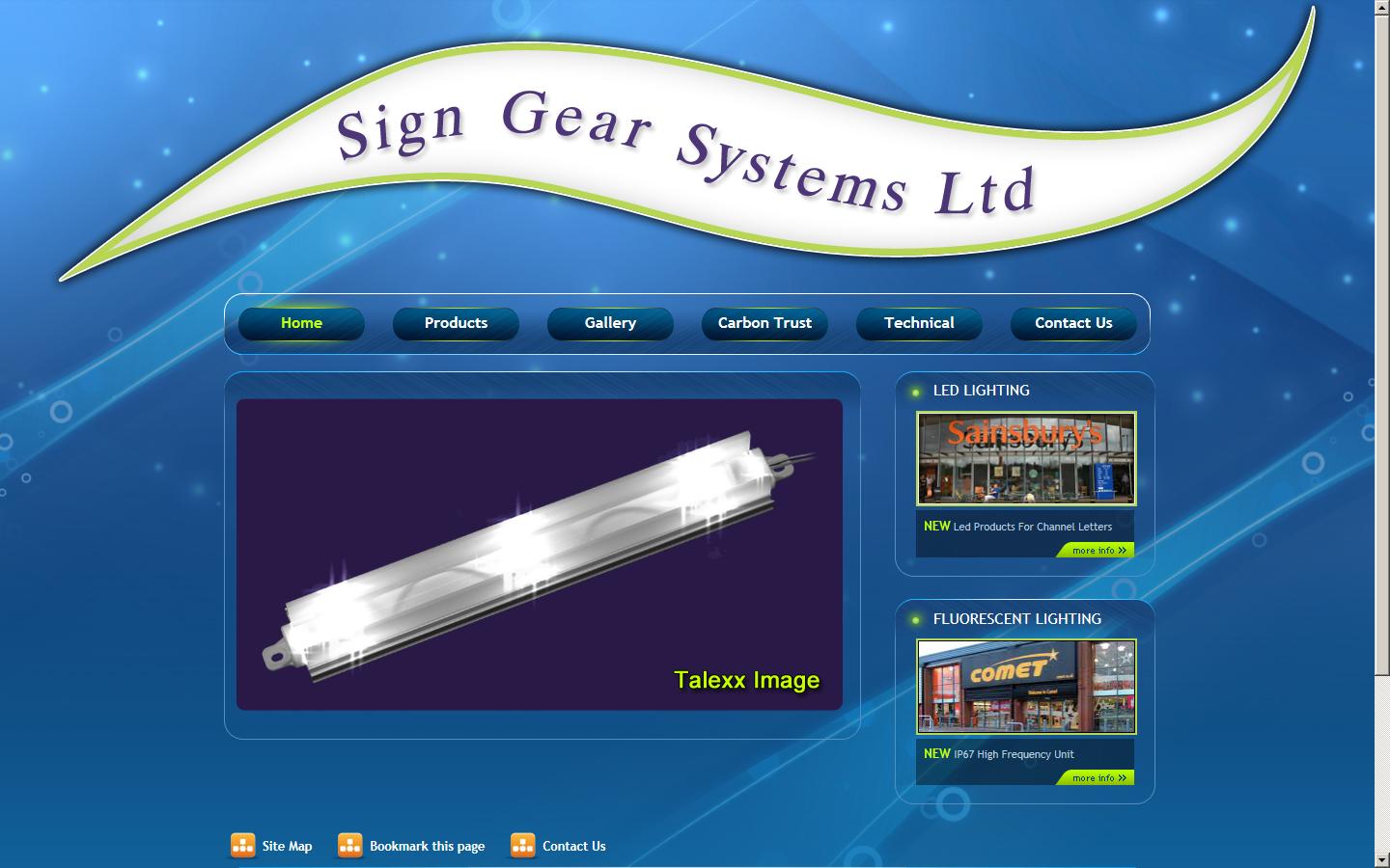 Sign Gear Systems Ltd Website