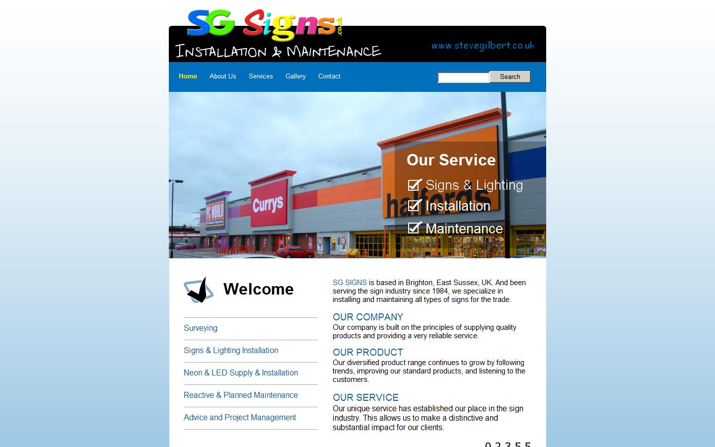 SG Signs Website