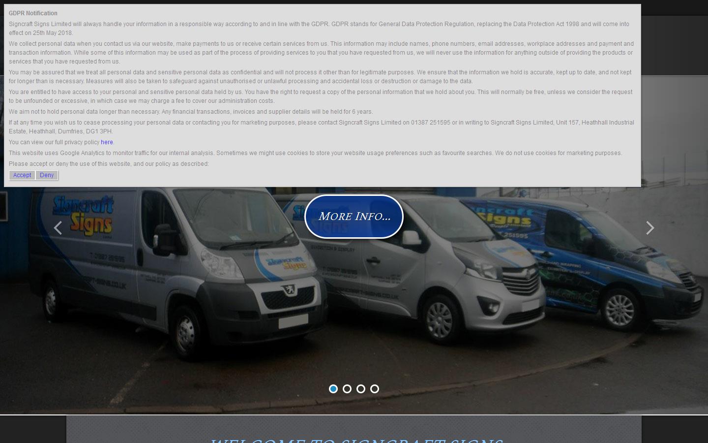Signcraft Signs Ltd Website