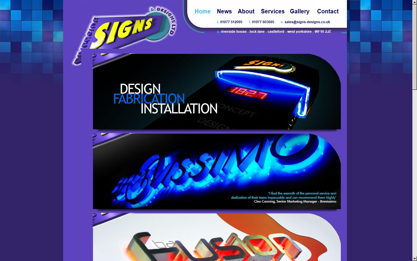 Signs & Designs  Website