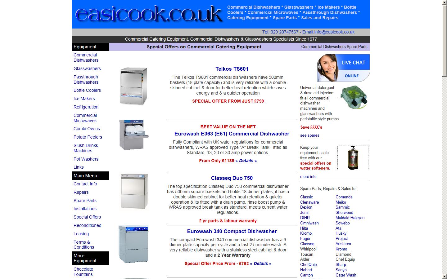 Easicook Microwave Ltd Website