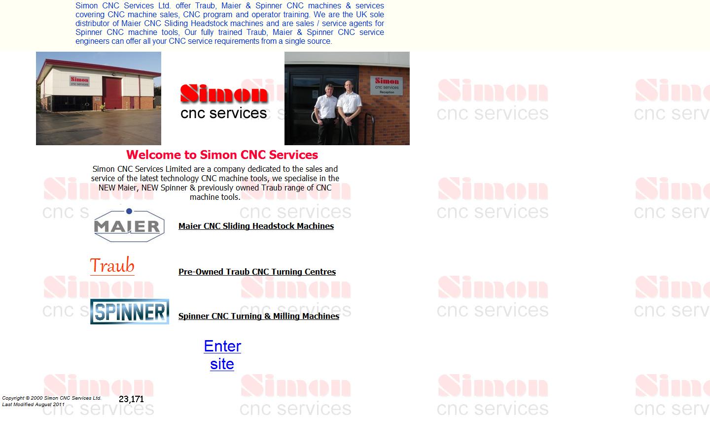 Simon CNC Services Limited Website