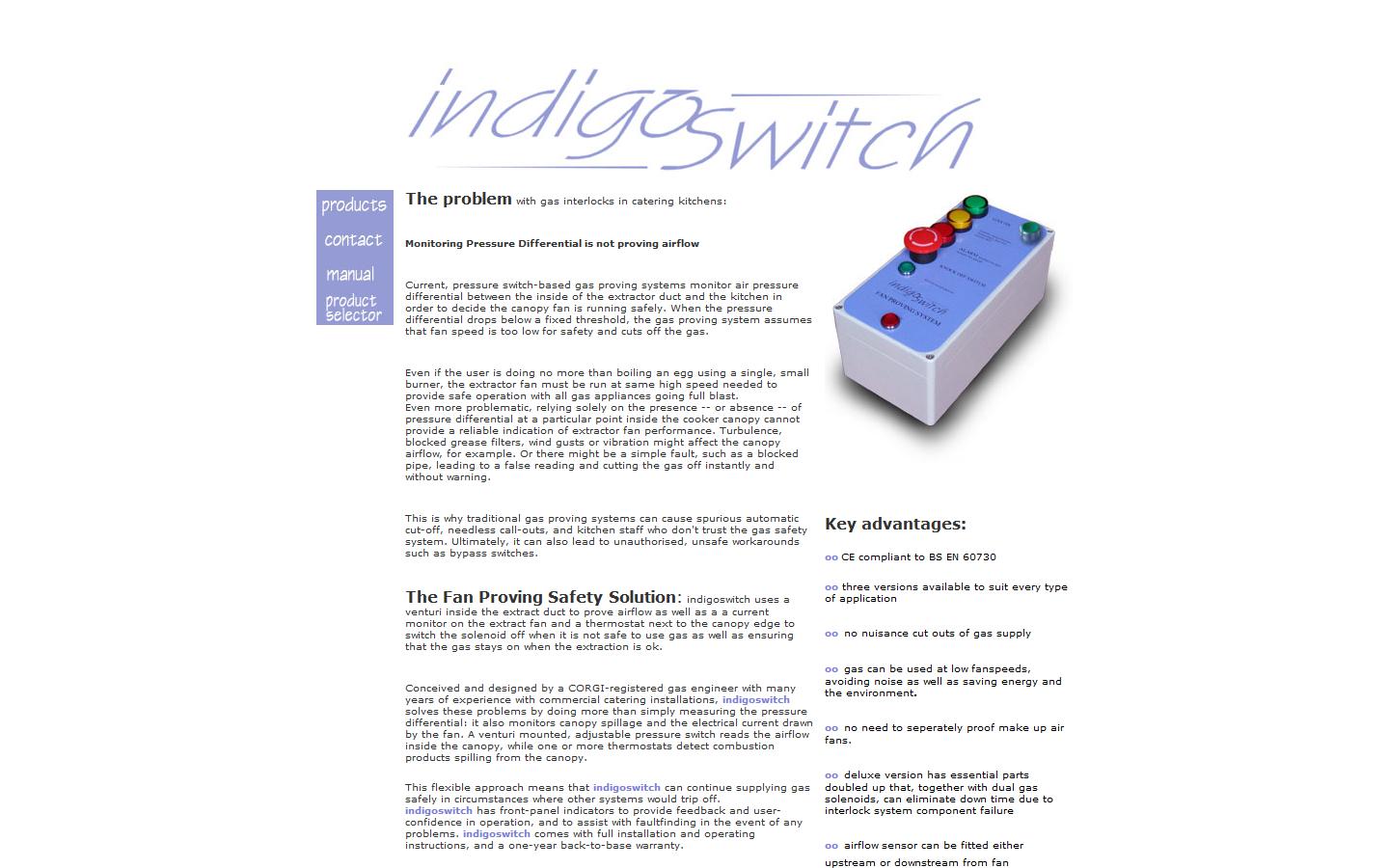 Indigo Switch Website