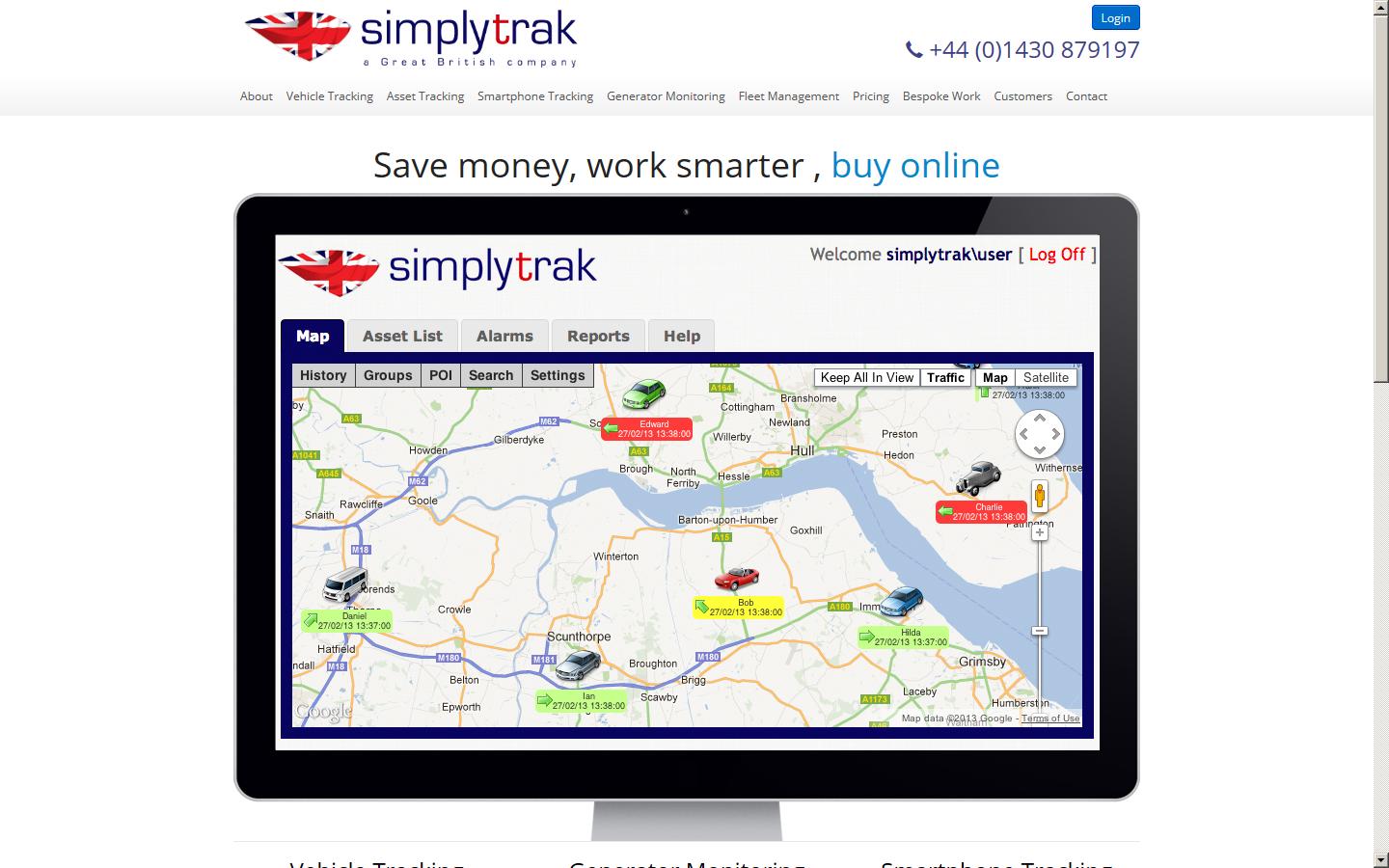 Simplytrak Limited Website