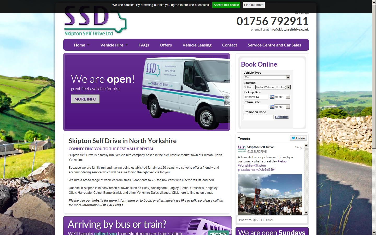 Skipton Self Drive Website