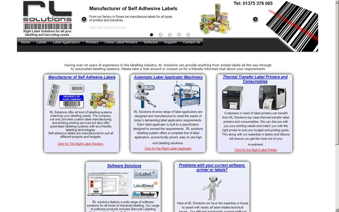 RL Solutions Ltd Website