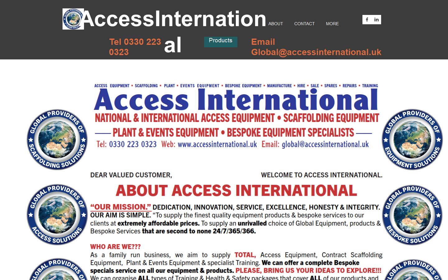 Accesscaff International Ltd Website
