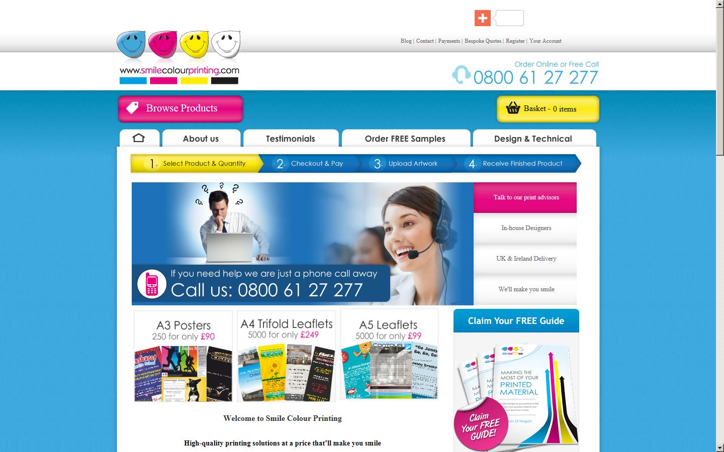 Smile Colour Printing Website
