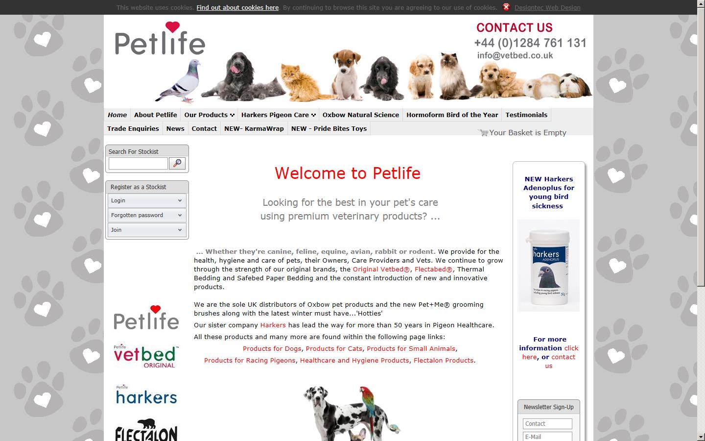 Petlife International Ltd Website