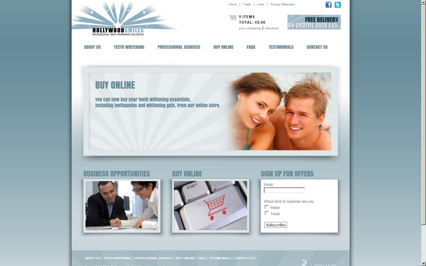 Hollywood Smiles UK Ltd Website