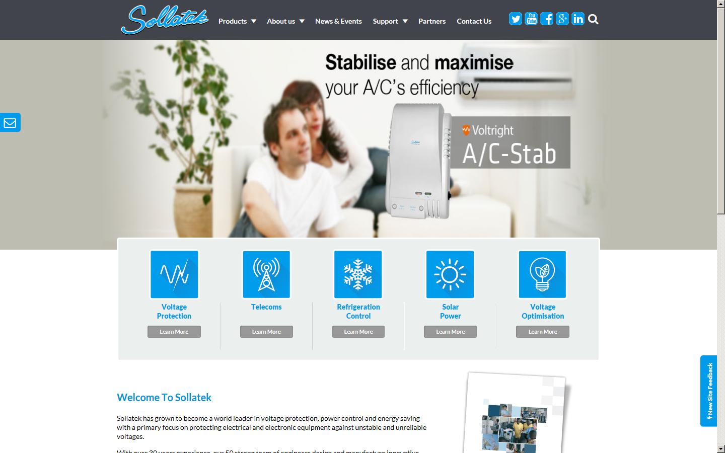 Sollatek UK Ltd Website
