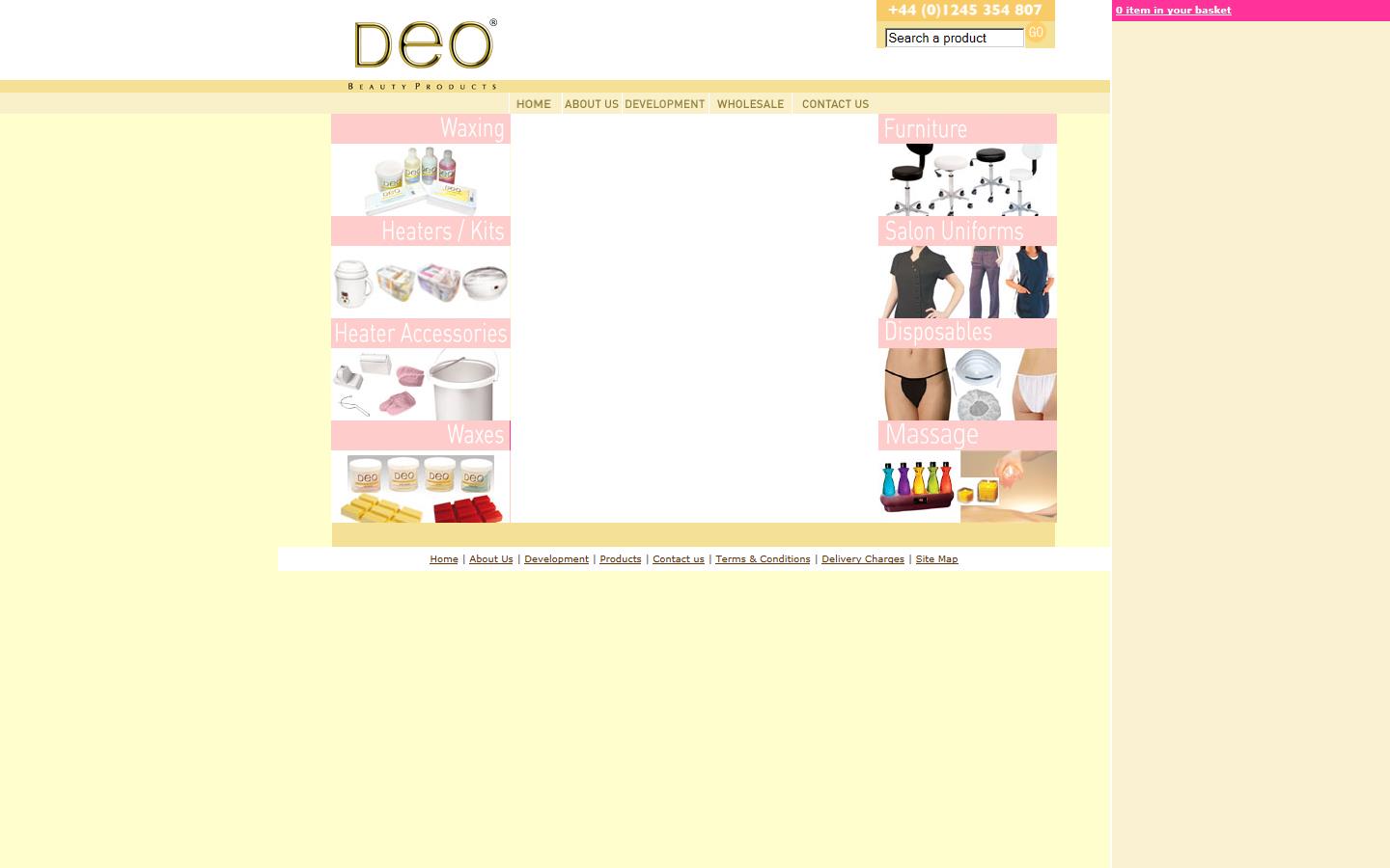 Deo Beauty Products Website