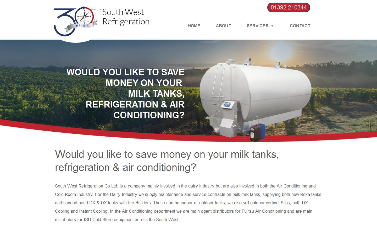 South West Refrigeration Co Ltd Website