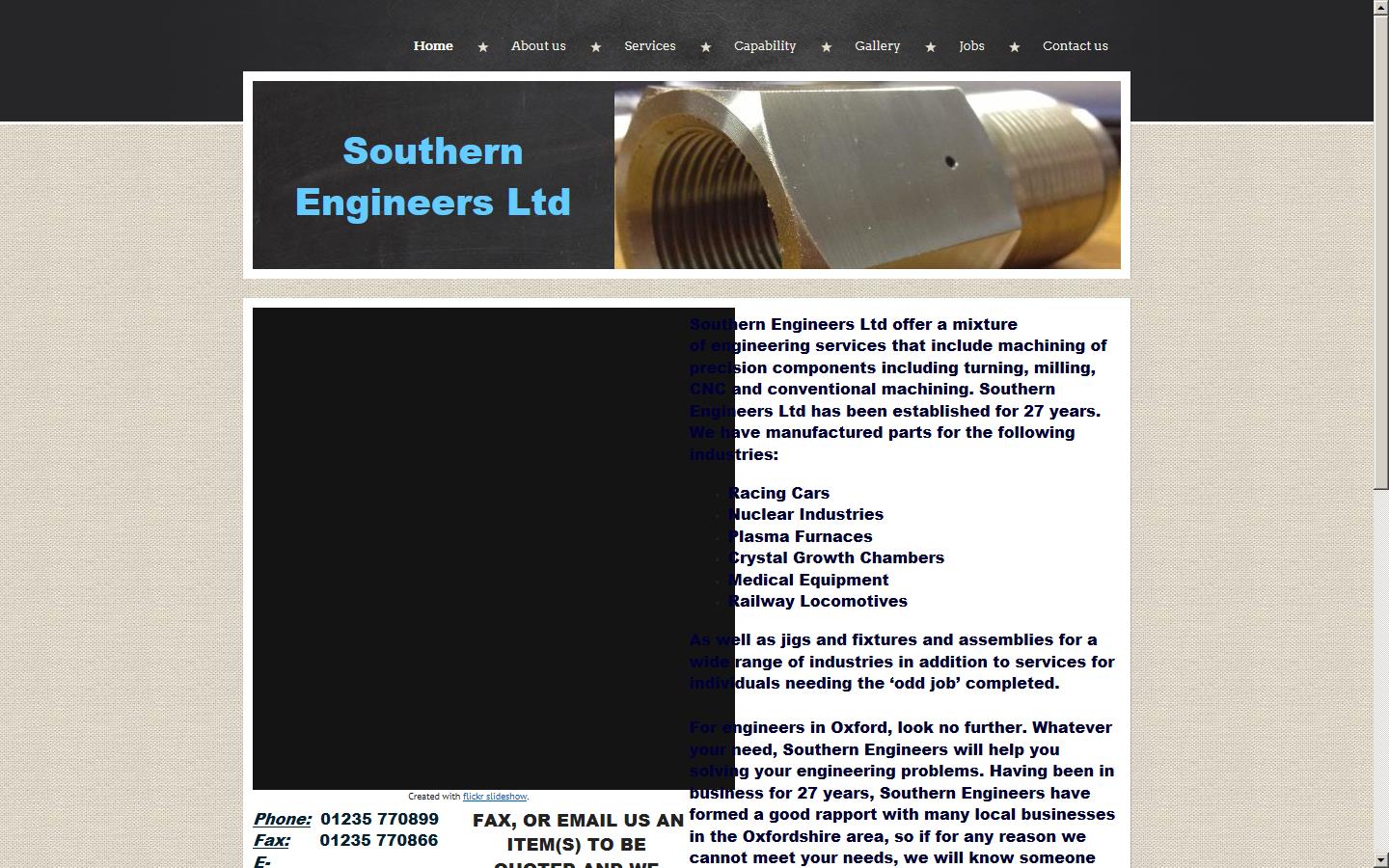 Southern Engineers Ltd Website