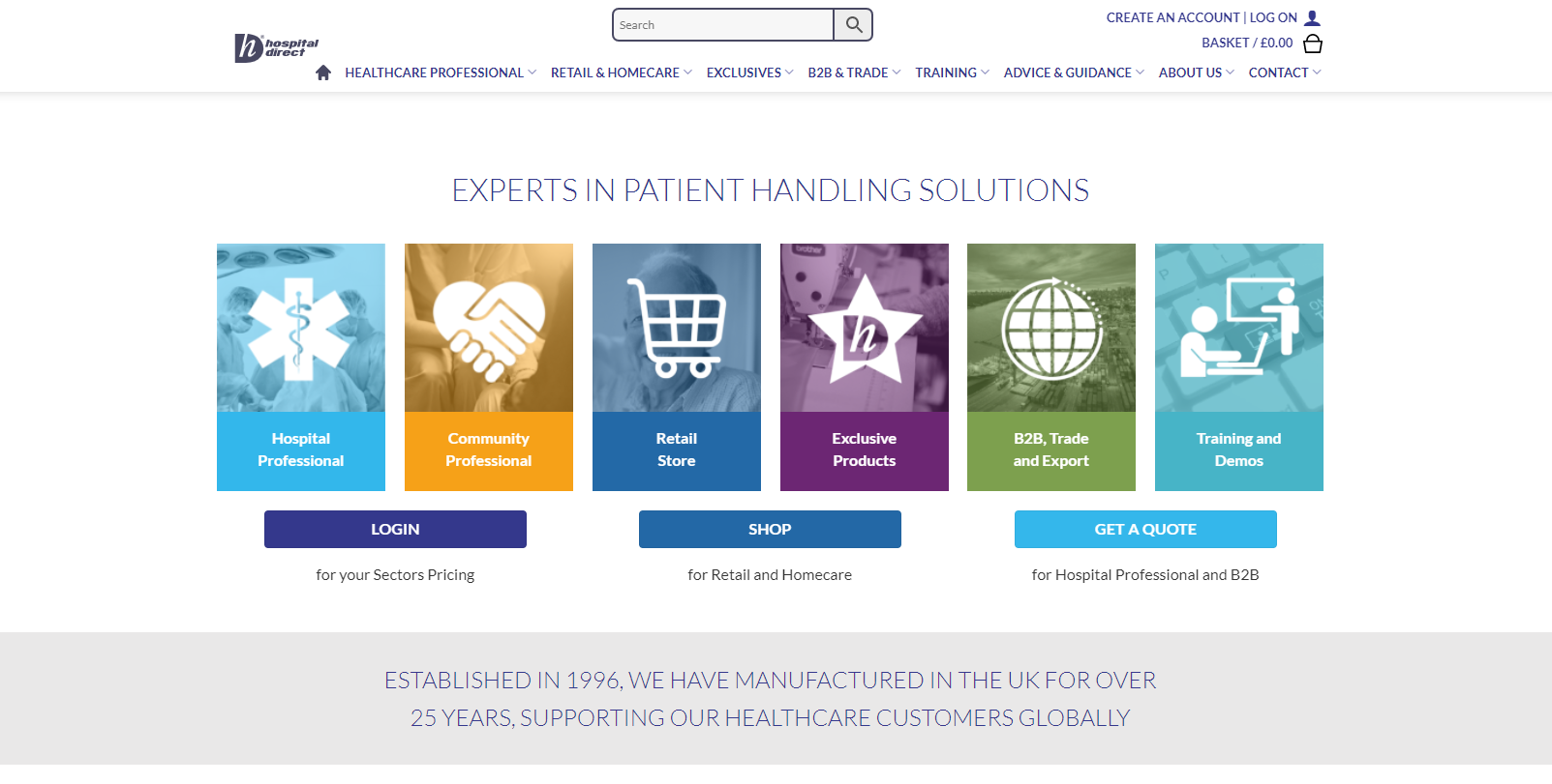 Hospital Direct Website