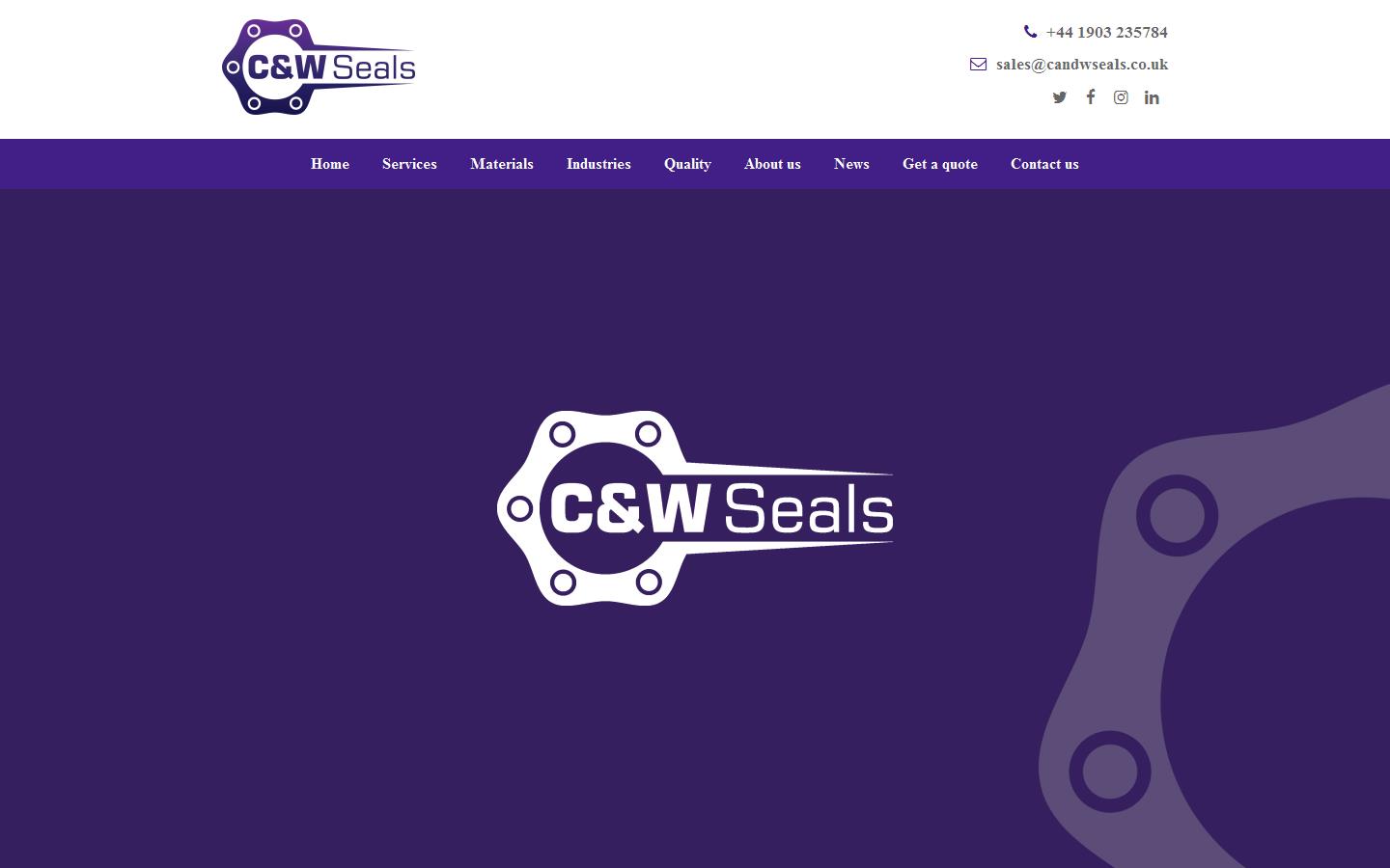 C&W Seals Ltd Website