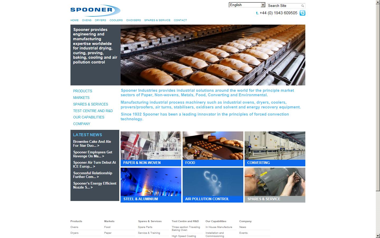 Spooner Industries Website