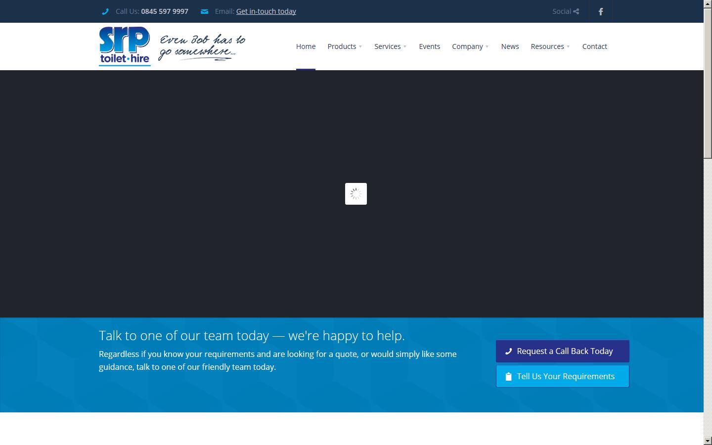 SRP Toilet Hire Ltd Website