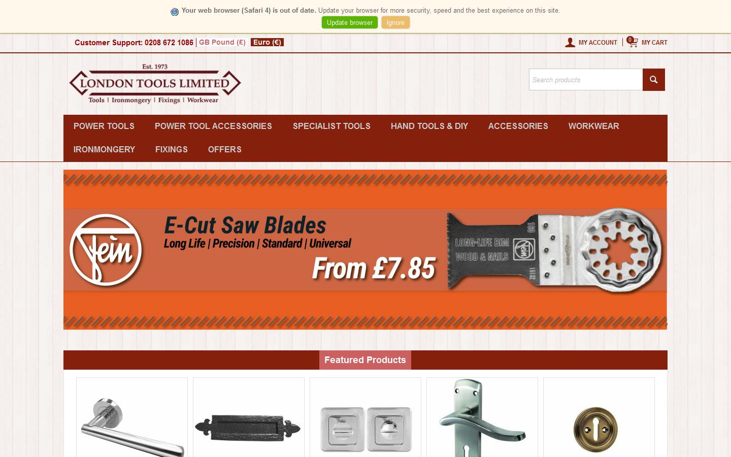 London Tools Ltd Website