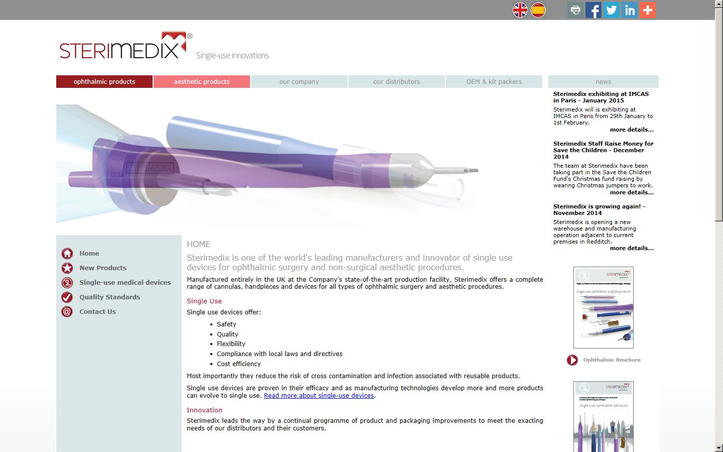 Sterimedix Ltd Website