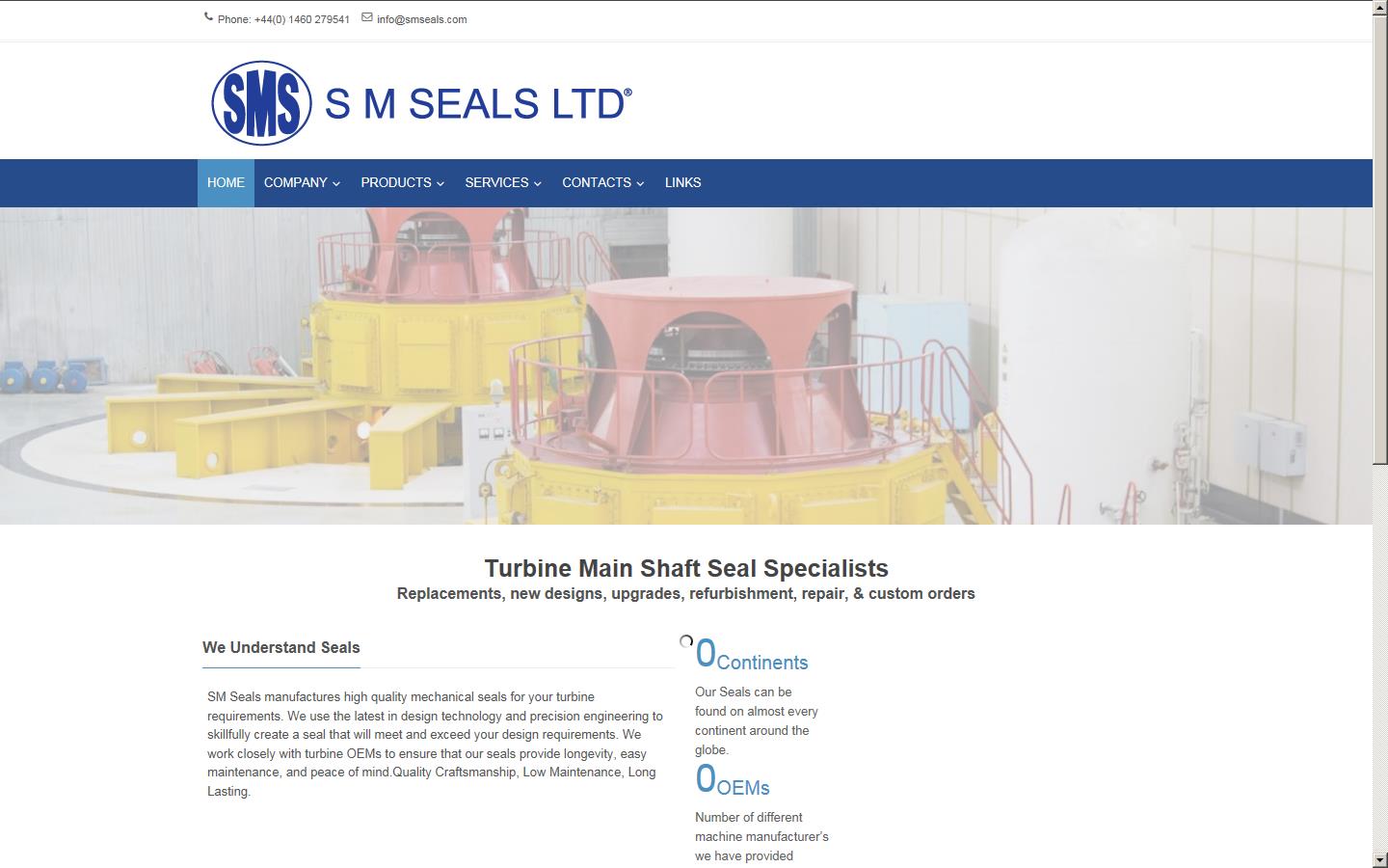 SM SEALS LTD Website