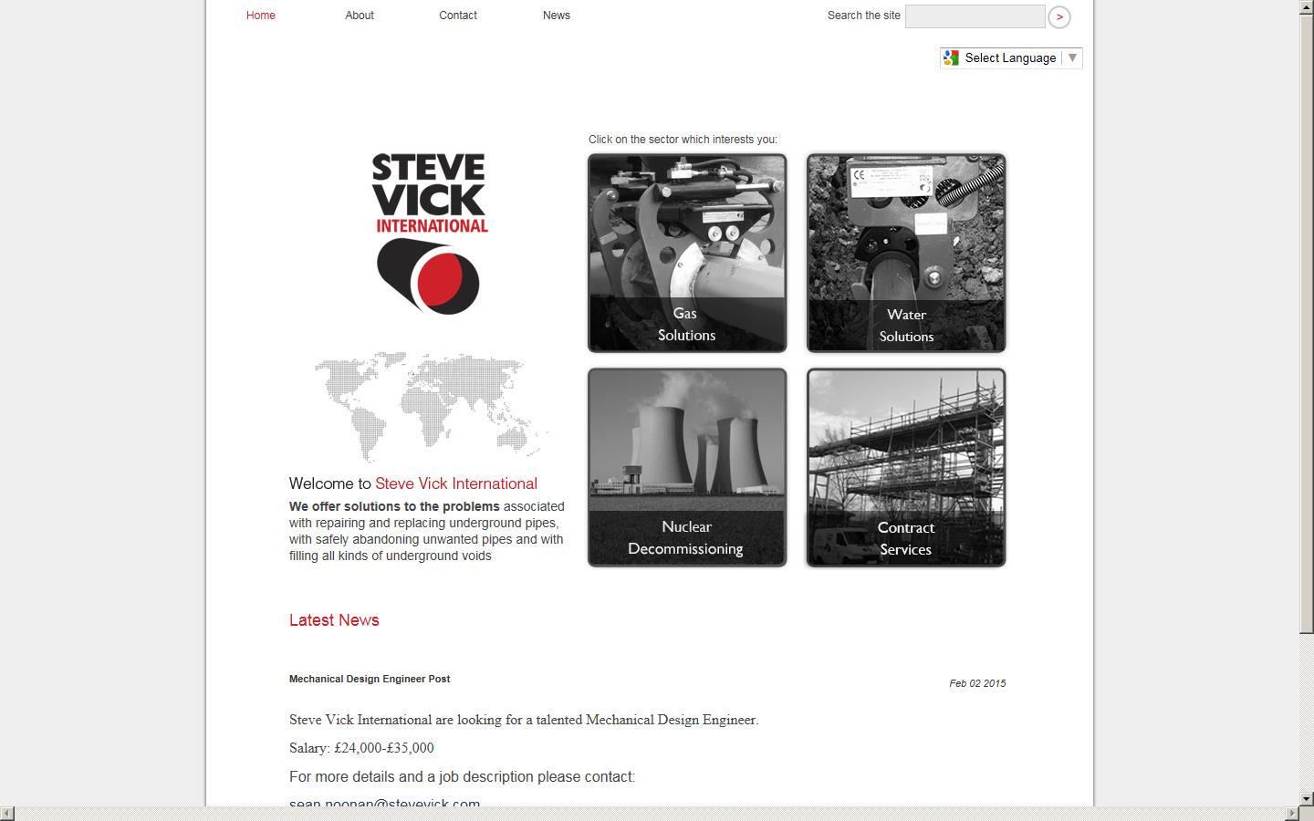 Steve Vick International Ltd Website
