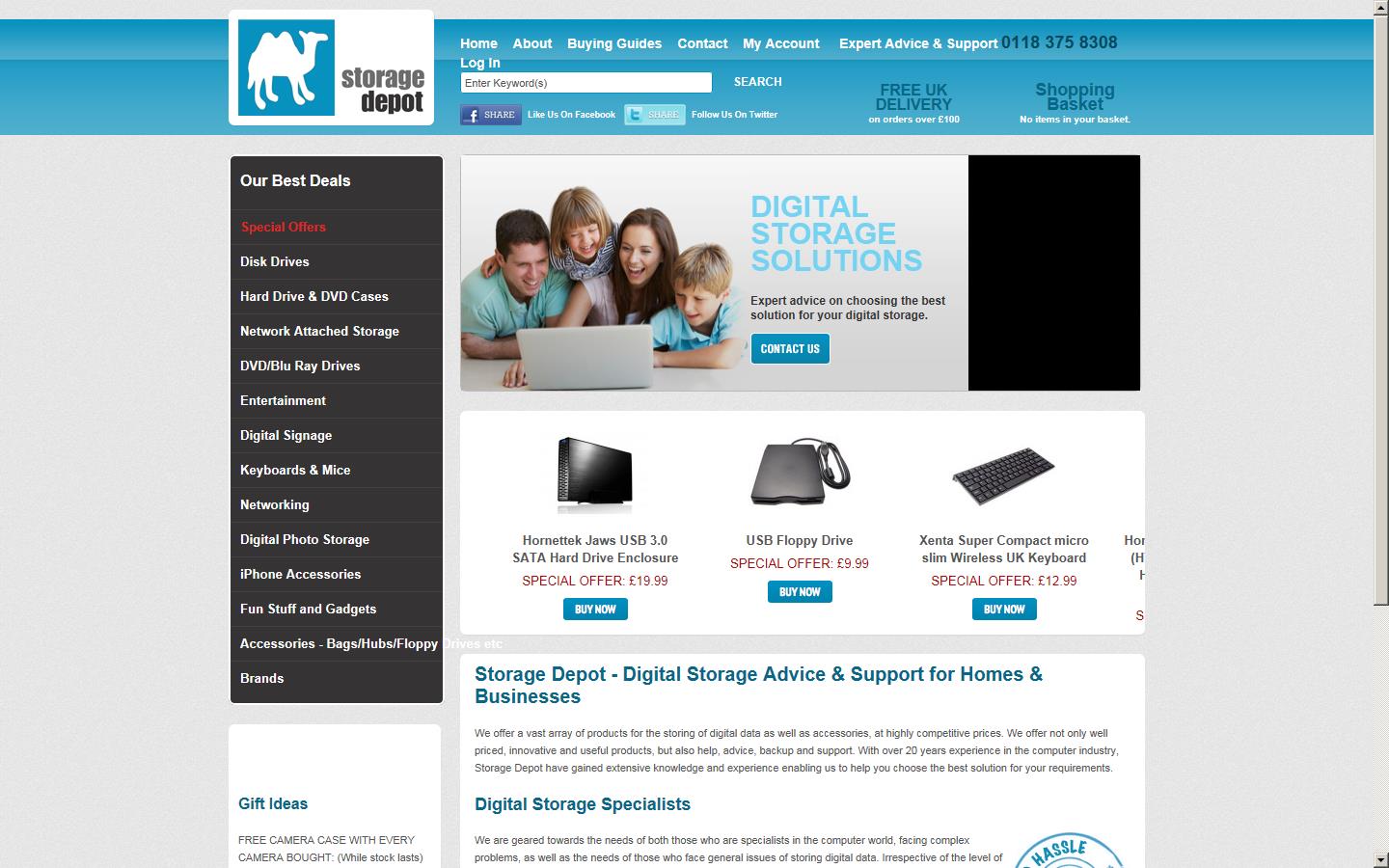 Storage Depot Ltd. Website