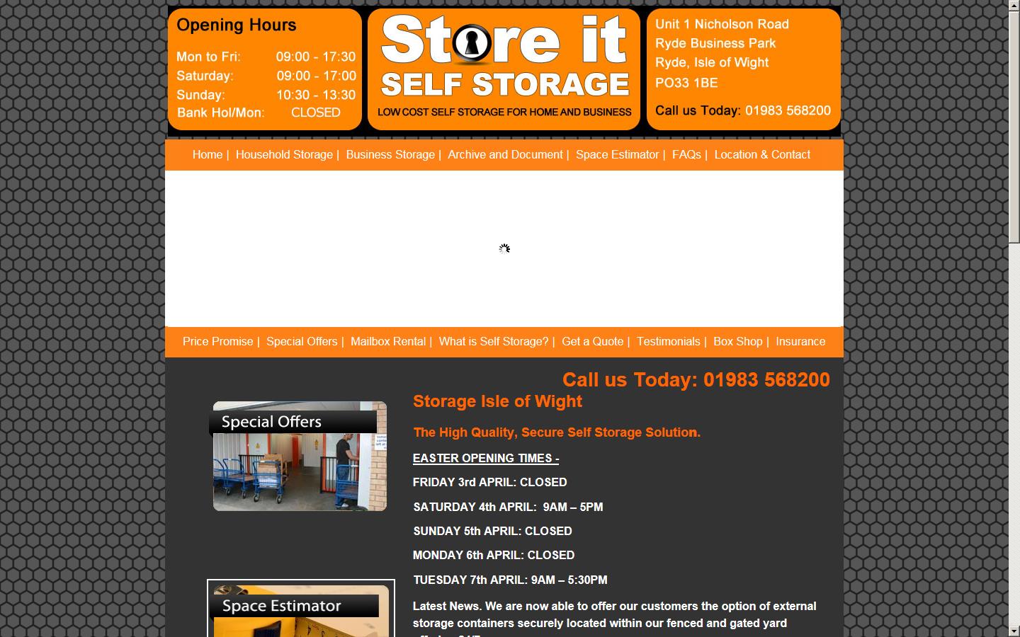 Store It Self Storage  Website