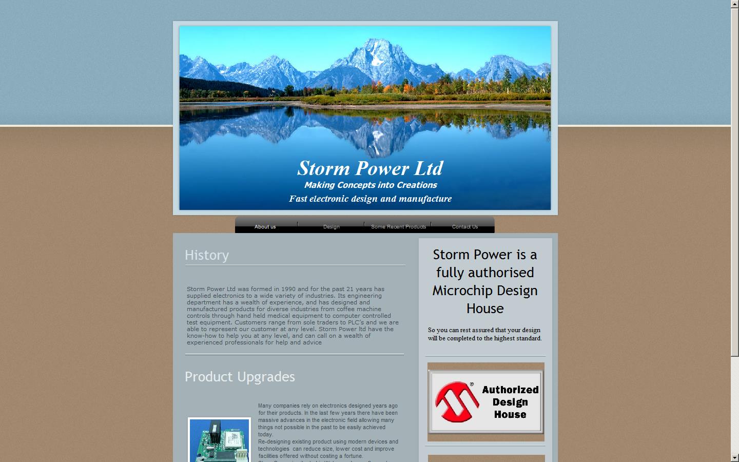 Storm Power Ltd Website