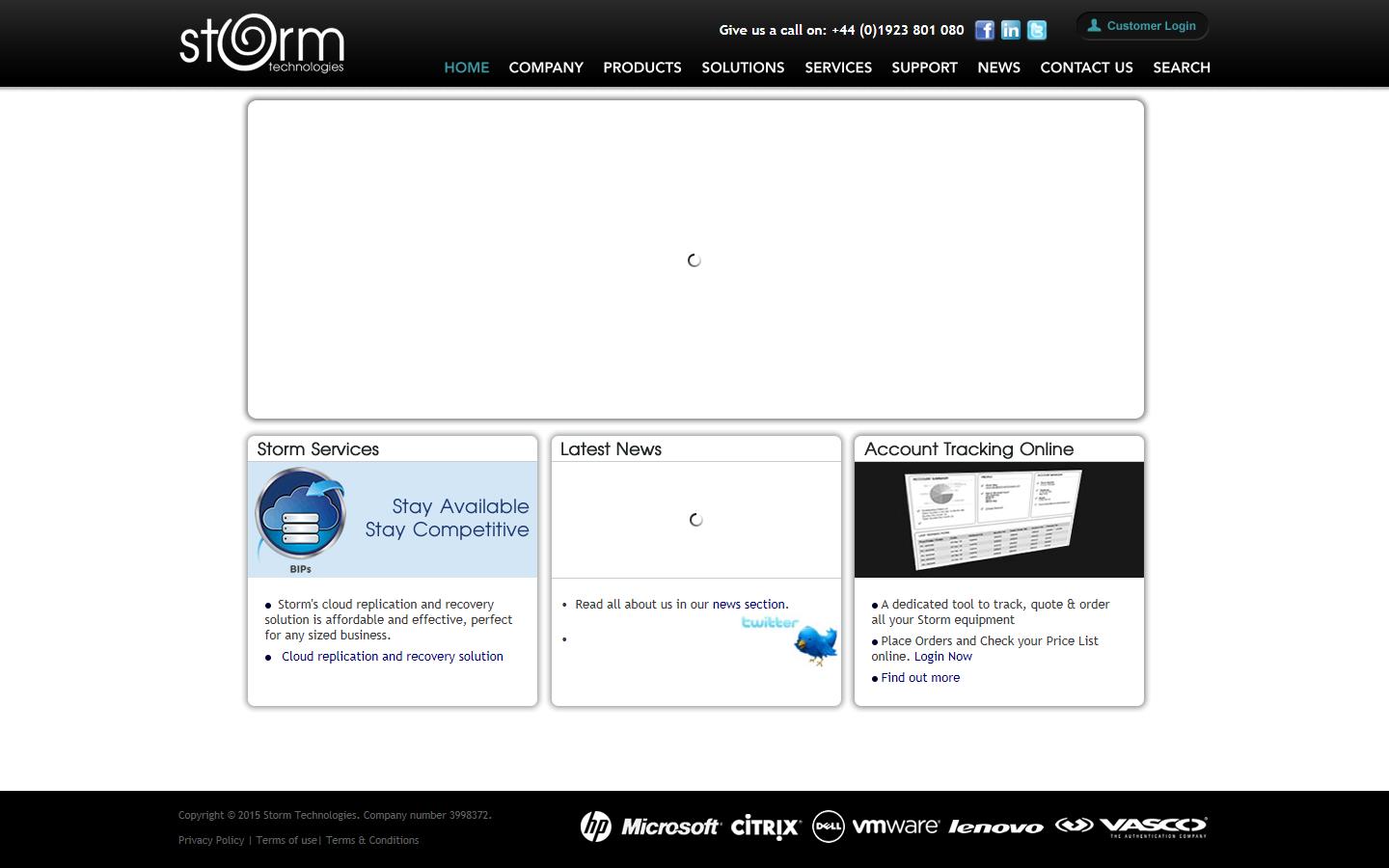 Storm Technologies Website