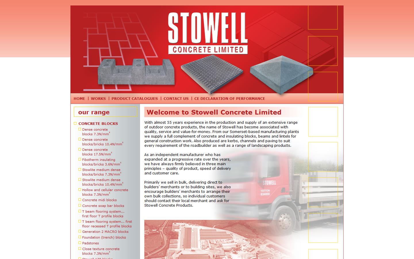 Stowell Concrete Ltd Website