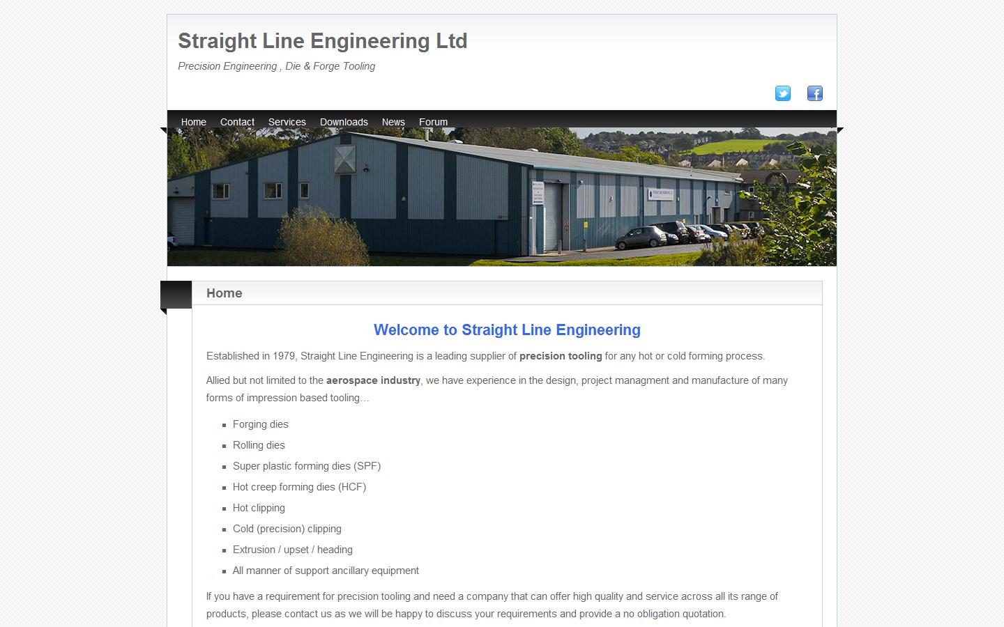 Straight Line Engineering Ltd Website