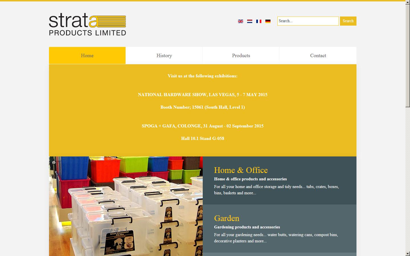 Strata Products Ltd Website