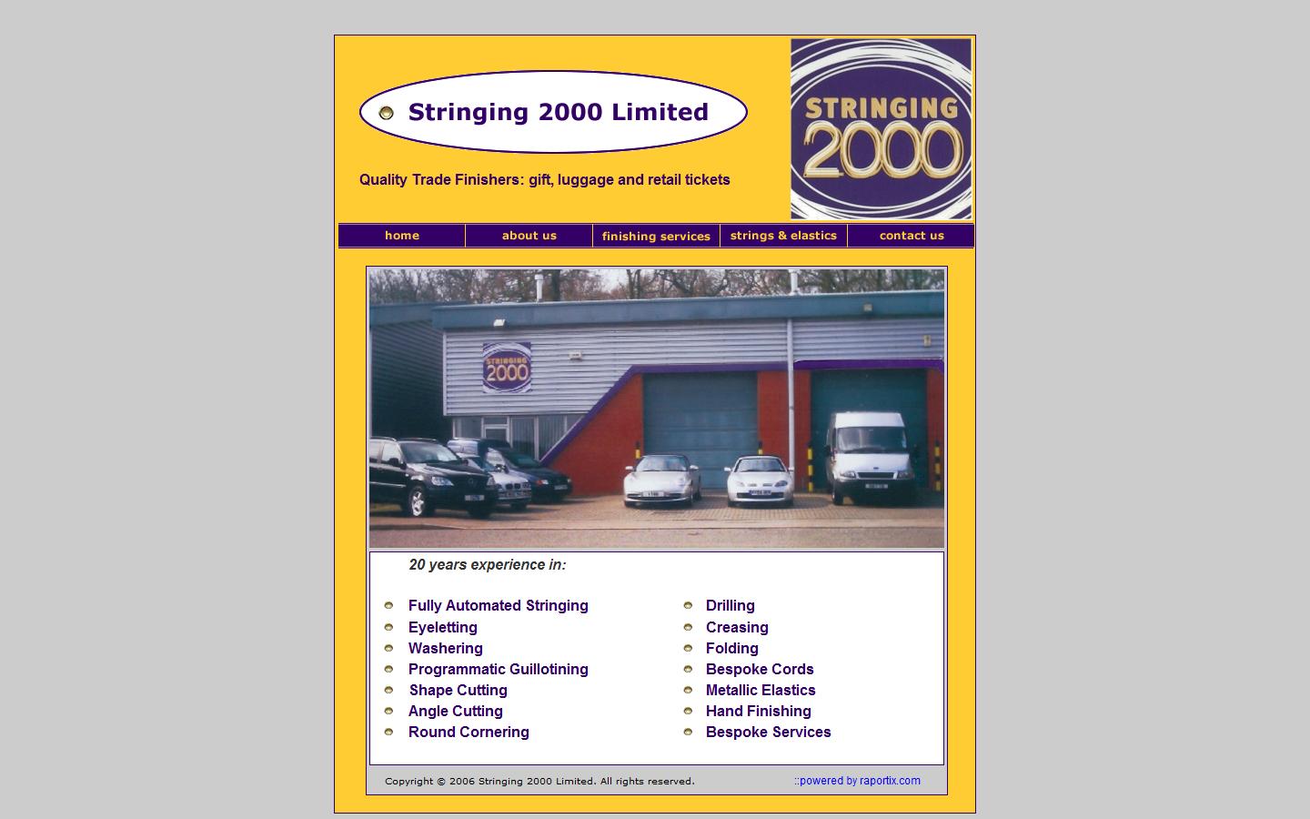 Stringing 2000 Ltd Website