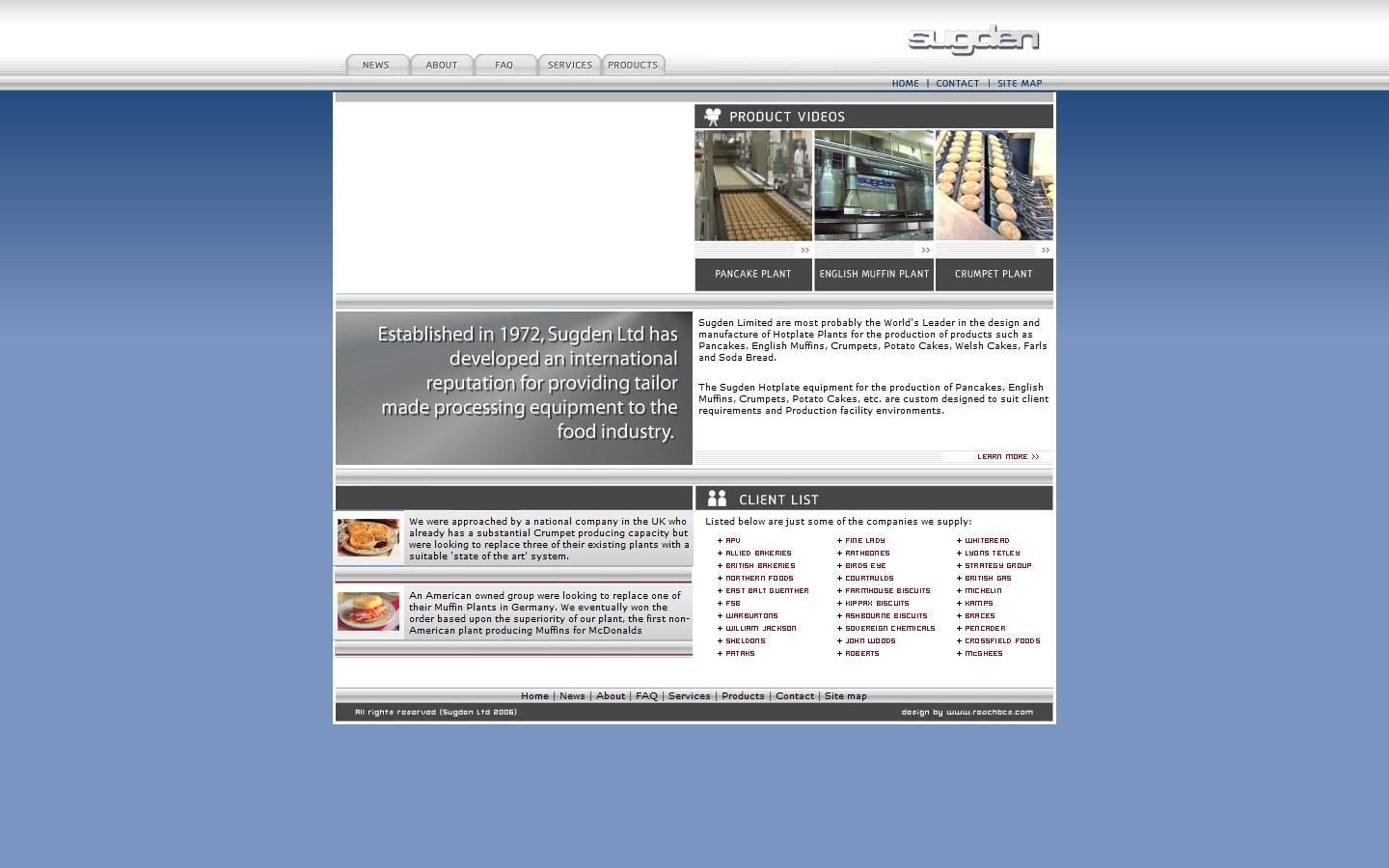 Sugden Ltd Website