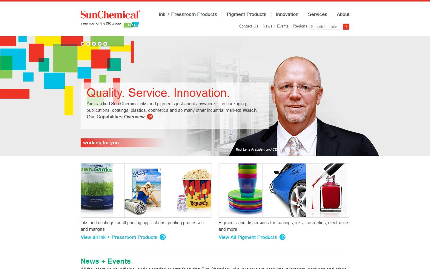 Sun Chemical ETSC Website