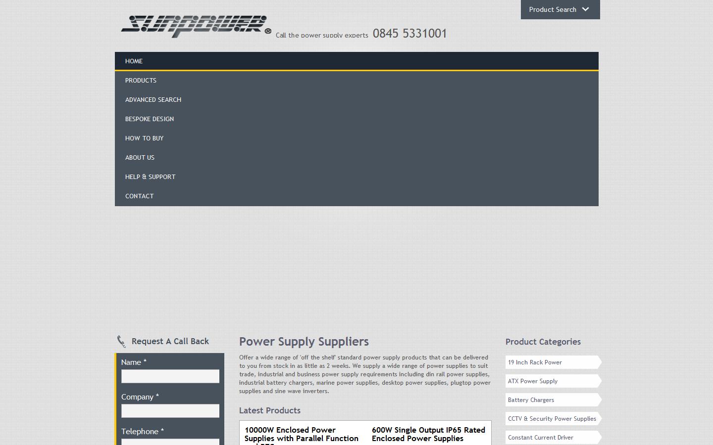 Sunpower (UK) Ltd Website