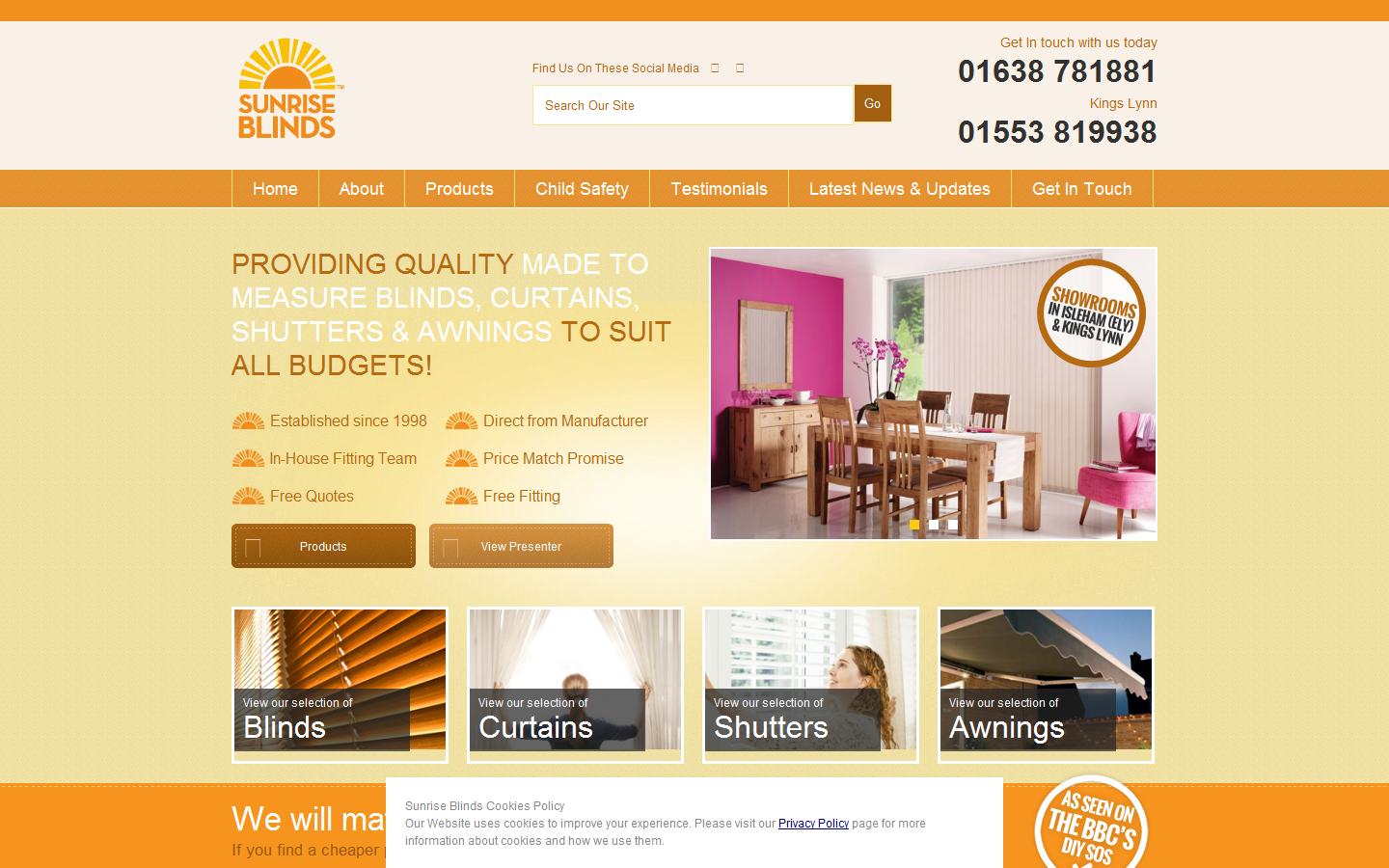 Sunrise Electronics Ltd Website