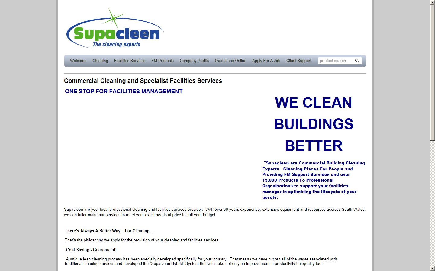 Supacleen Ltd Website