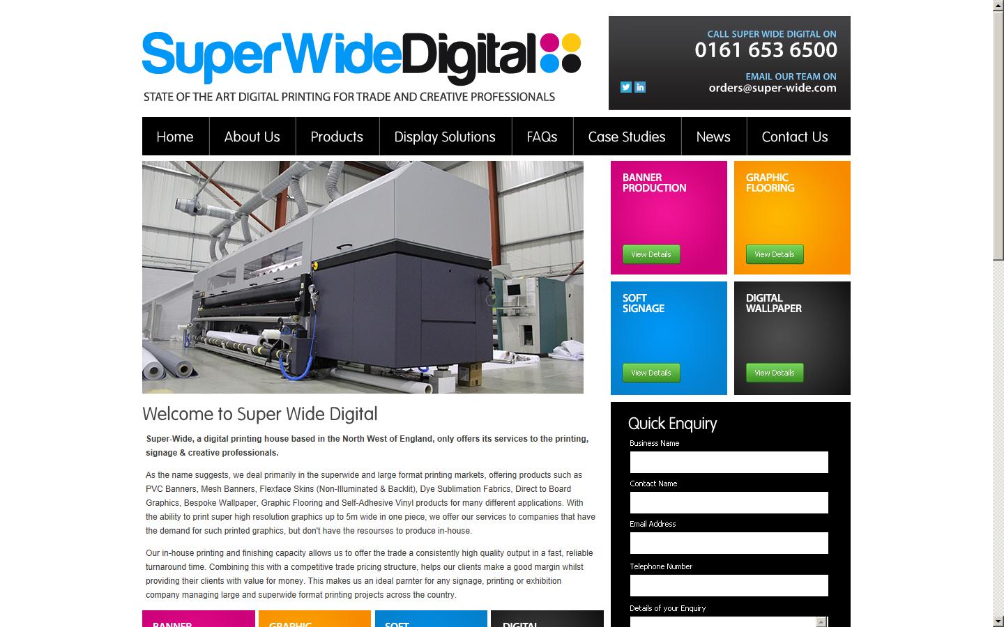 Super-Wide Digital Ltd Website