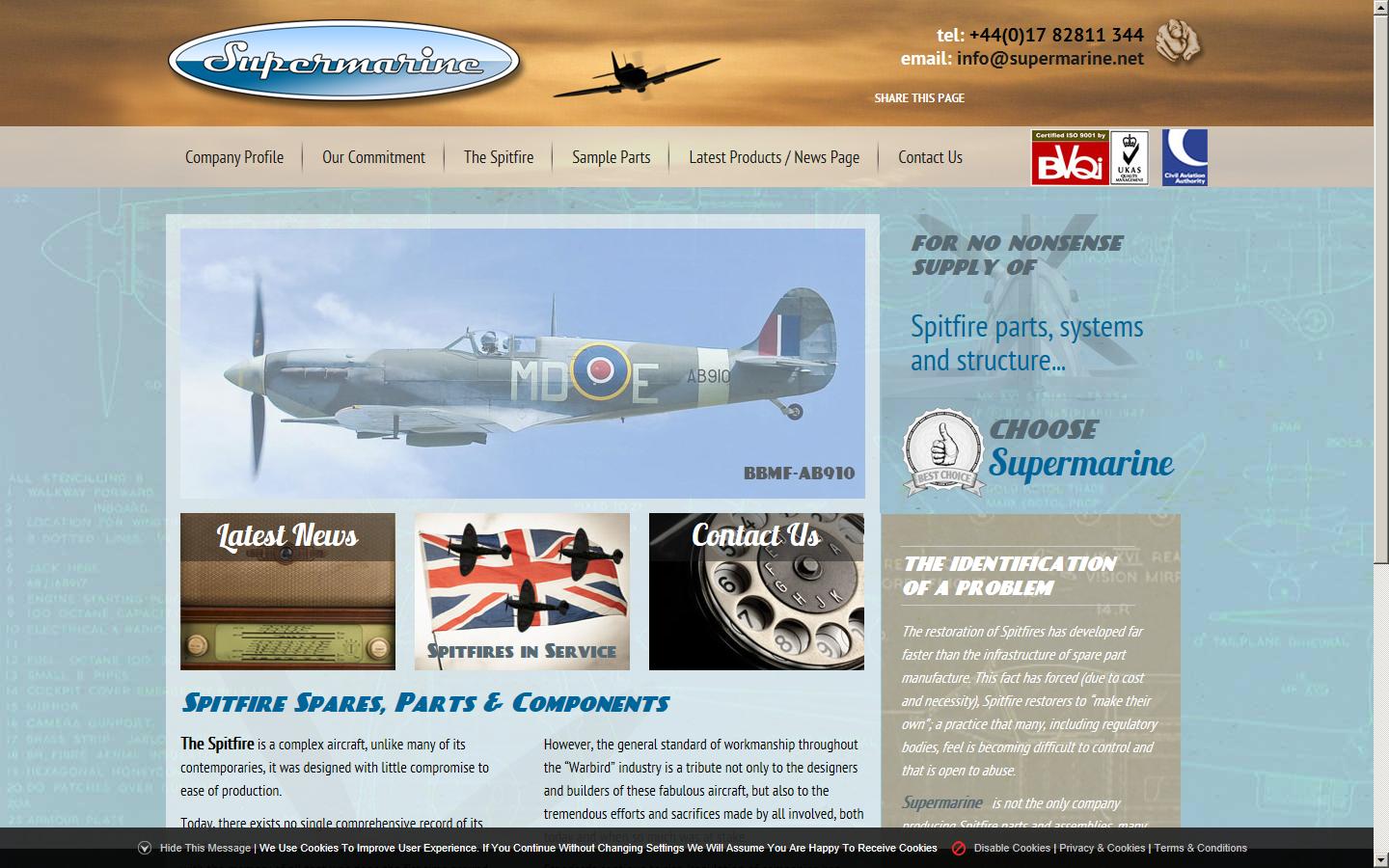 Supermarine Aero Engineering Ltd Website