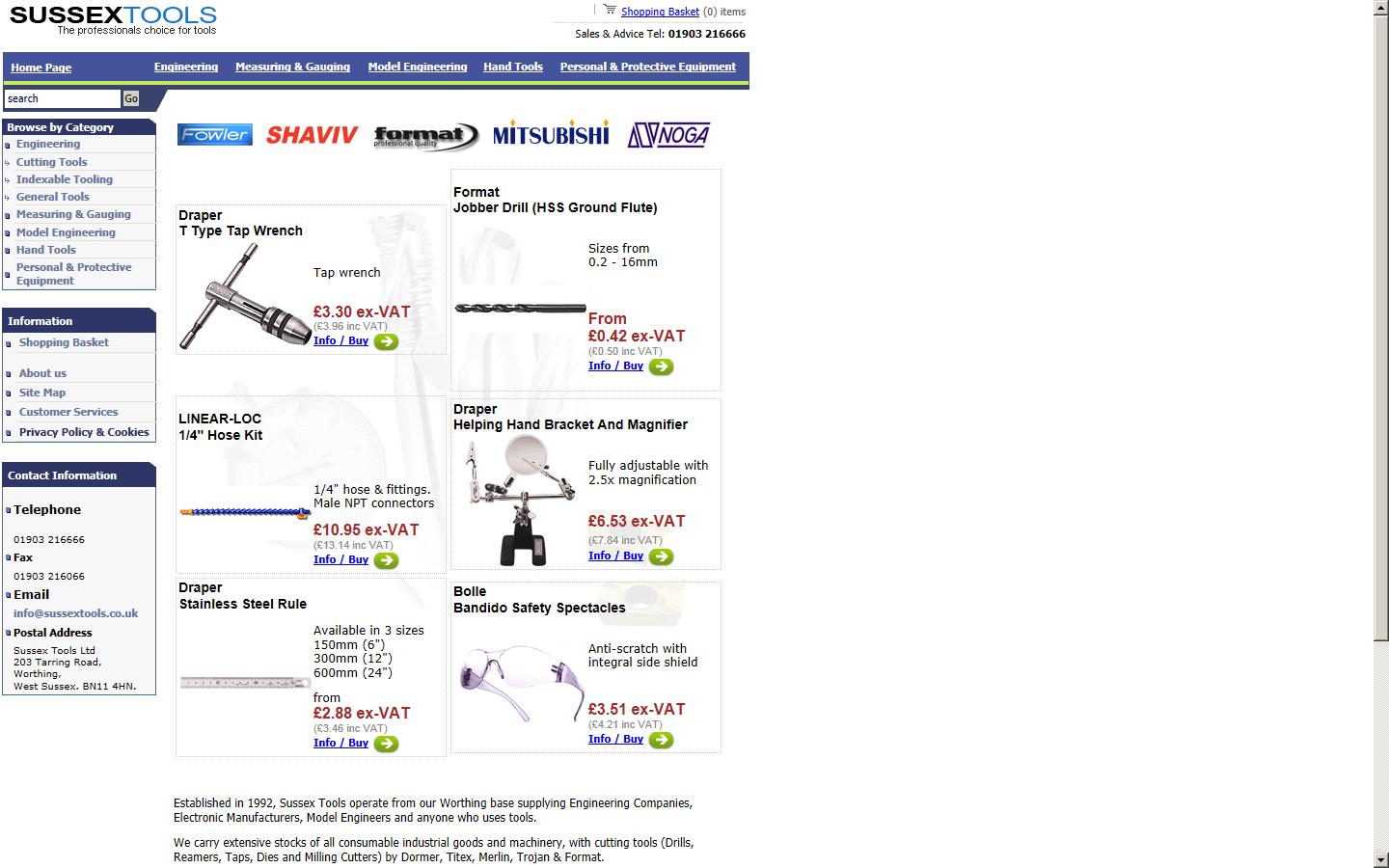 Sussex Tools Ltd Website