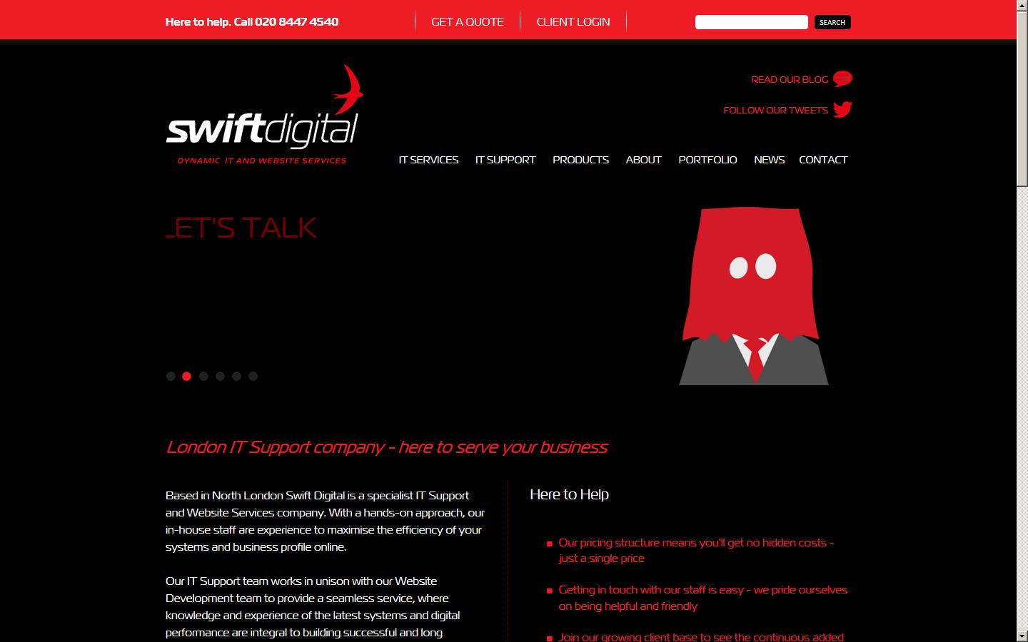 Swift Digital Solutions Ltd Website