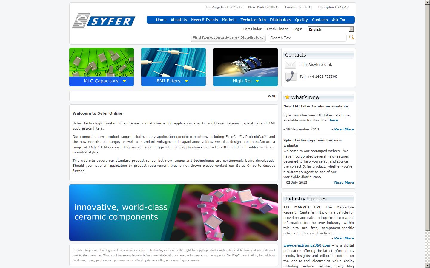 Syfer Technology Ltd Website