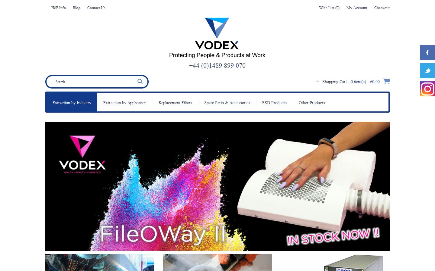 Vodex Ltd Website