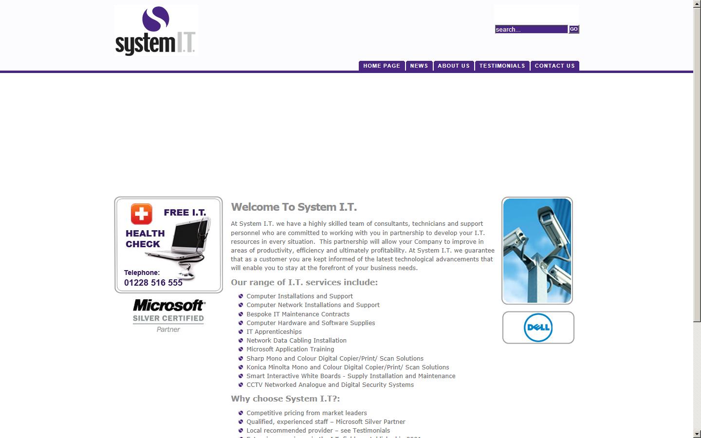 System I.T. Website