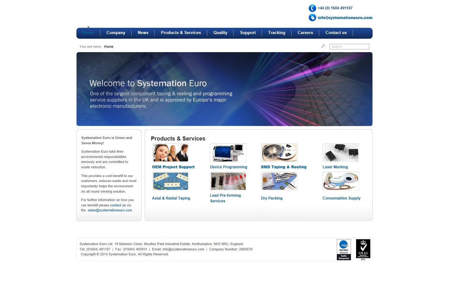 Systemation Euro Ltd  Website